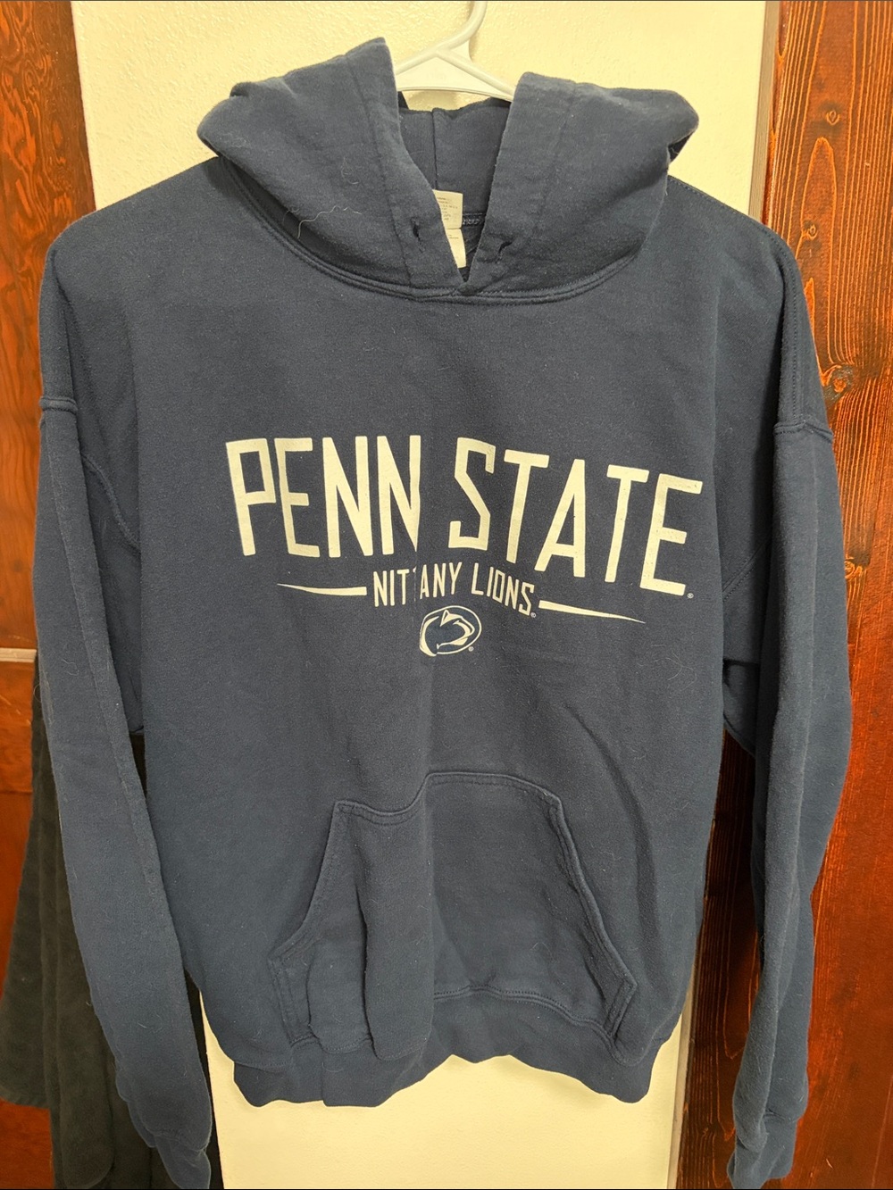 Gildan Navy and White Penn State Hoodie